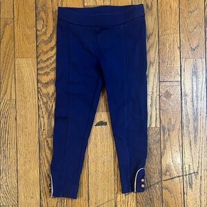 Navy Blue Kids Bottoms with Button Accents